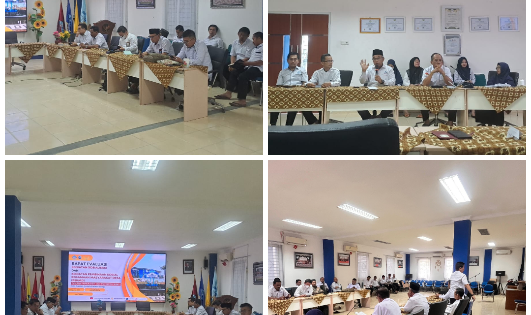 FUSHPI GELAR RAPAT EVALUASI KEGIATAN SOSIALISASI DAN PEMBINAAN SOSIAL KEAGAMAAN MASYARAKAT DESA (PSKMD)